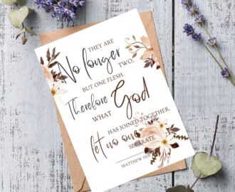 Christian Wedding Card Bible Verse Congratulations PDF Download Etsy Israel