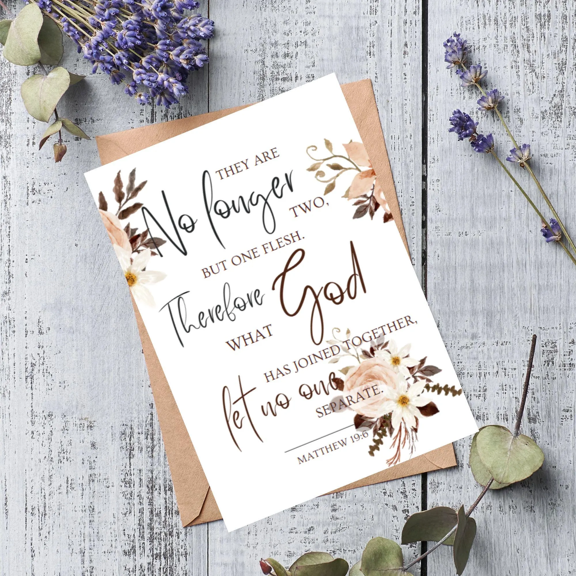 Christian Wedding Card Bible Verse Congratulations PDF Download Etsy Israel