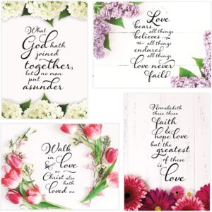 Christian Wedding Greeting Cards KJV Scripture Box Set Of 12 Greeting Cards Amazon au