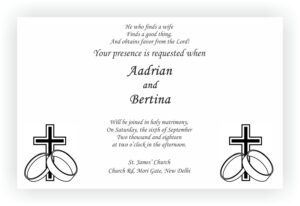 Christian Wedding Invitation Wordings CHOCOCRAFT