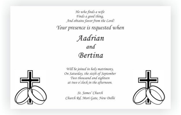 Christian Wedding Invitation Wordings CHOCOCRAFT