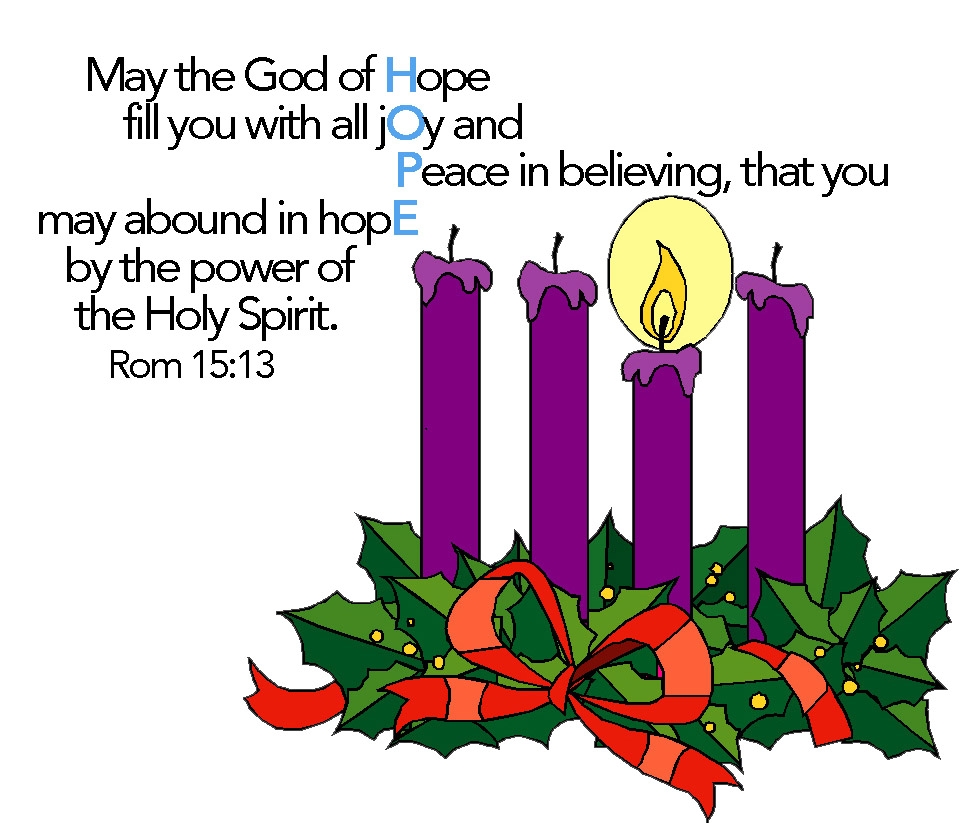Christmas Advent Candle 1 HOPE Prophecy Gives Hope Reasons For Hope Jesus