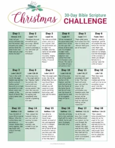 Christmas Bible Story FREE 30 Day Scripture Printable Wildly Anchored Faith Family Homeschool
