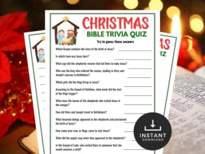 Christmas Bible Trivia LittleHaloJ