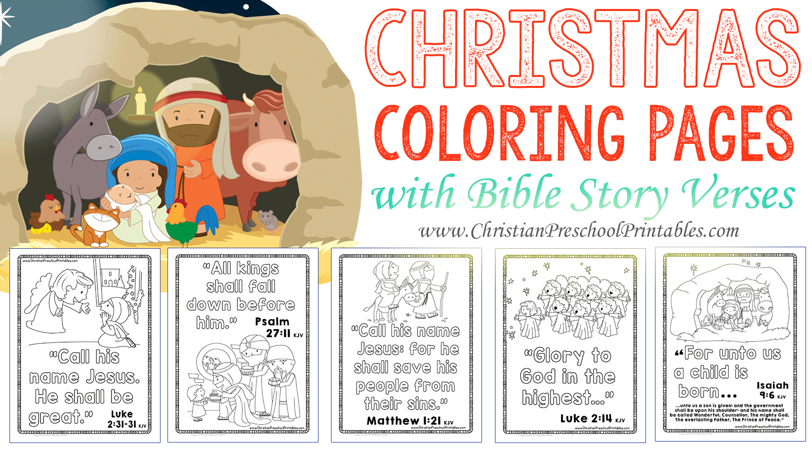 Christmas Story From The Bible Printable