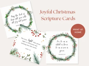 Christmas Bible Verses Christmas Scripture Cards Printable Christian Christmas Gift Tag Card Joyful And Encouraging Bible Verse Cards Etsy Canada