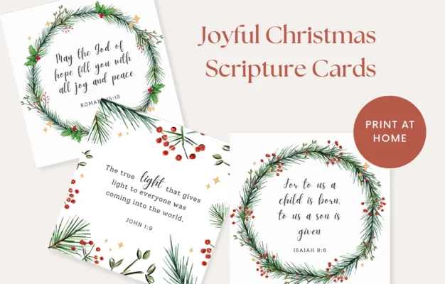 Christmas Bible Verses Christmas Scripture Cards Printable Christian Christmas Gift Tag Card Joyful And Encouraging Bible Verse Cards Etsy Canada