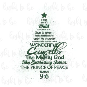 Christmas Bible Verses Sublimation Design Hand Drawn PNG Digital Download Christian Christmas Christmas Tree Religious Winter Etsy
