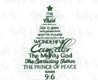 Christmas Bible Verses Sublimation Design Hand Drawn PNG Digital Download Christian Christmas Christmas Tree Religious Winter Etsy