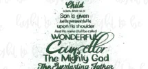 Christmas Bible Verses Sublimation Design Hand Drawn PNG Digital Download Christian Christmas Christmas Tree Religious Winter Etsy Finland