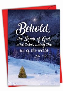 Christmas Quotes John 1 29 Creative Christmas Card