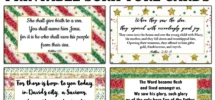CHRISTMAS Scripture Cards C5 INSTANT DOWNLOAD Merry Christmas Bible Verses Scripture Christmas Card Gift Bag Tags Church Printable Cards Etsy