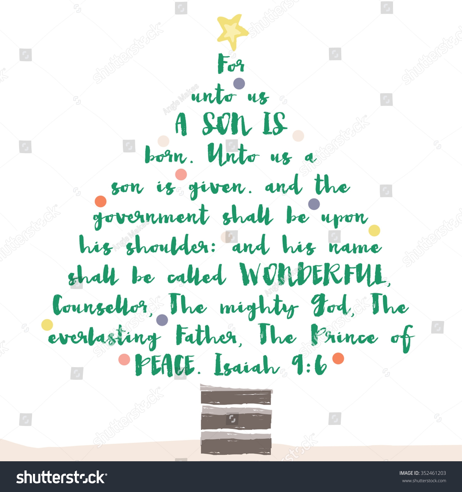 Bible Quote Christmas Tree