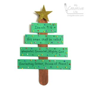 Cindy DeRosier My Creative Life Bible Verse Christmas Tree