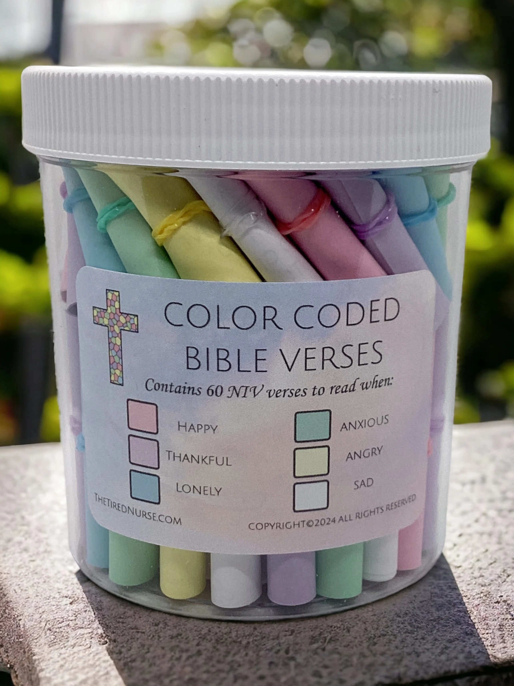 Color Coded Bible Verses Printable