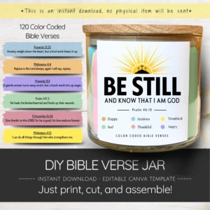 Color Coded Scripture Jar Etsy