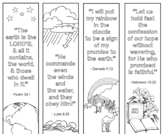 Color Your Own Bible Bookmarks Flanders Family Home Life