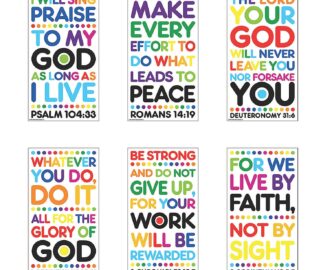 Colorful Bible Verse Posters