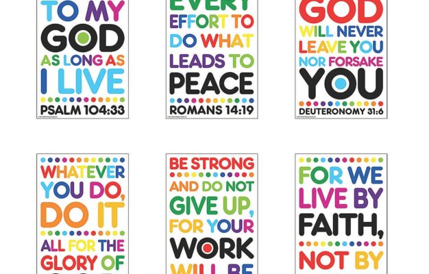 Colorful Bible Verse Posters