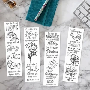 Coloring Bible Bookmarks Printable Down The Path Creations