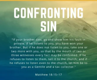 Confronting Sin Christ Life Resources