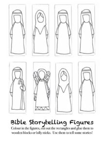 Creative Storytelling Freestanding Bible Characters To Colour And Make