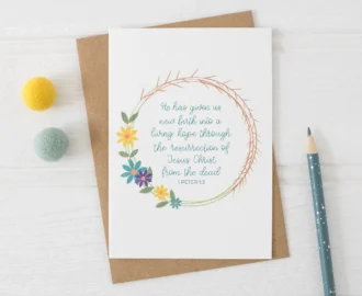 Crown Bible Verse Easter Card Pack By The Brook Creations