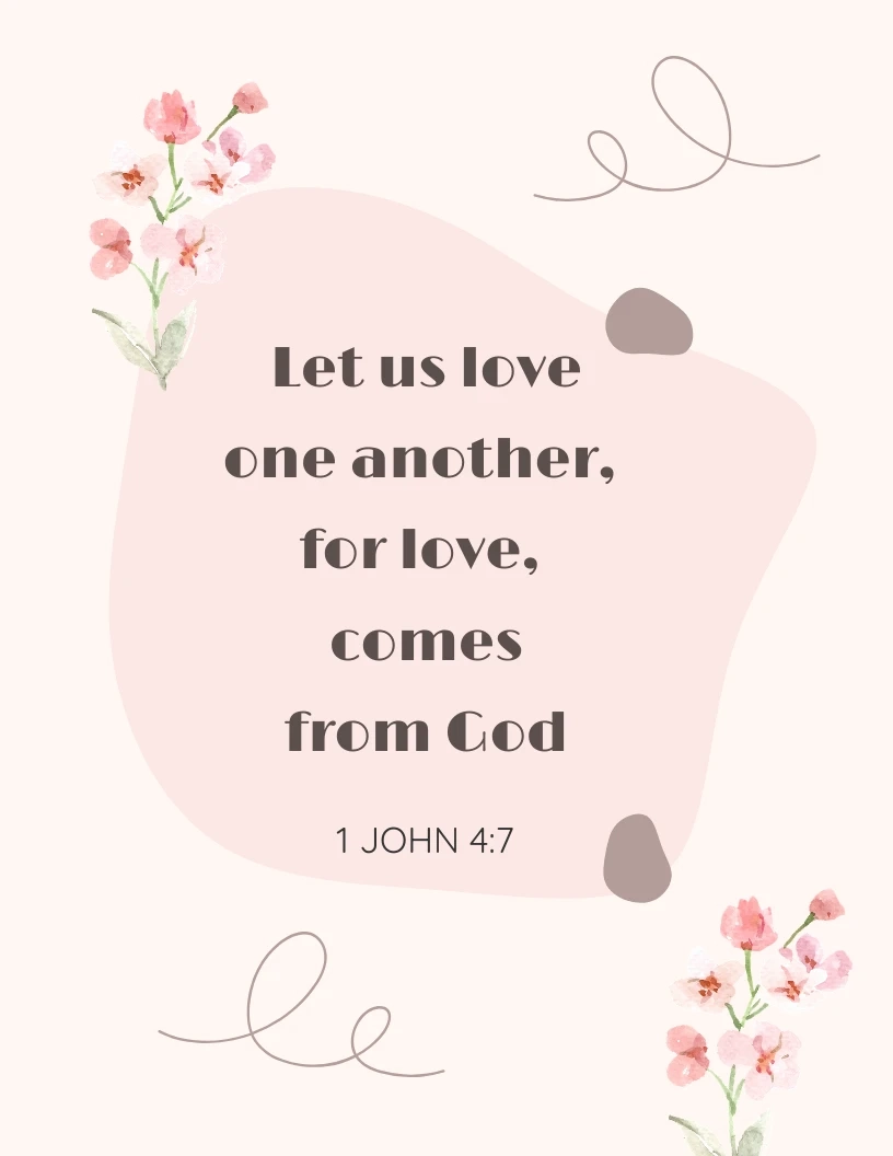 Cute Pink Inspirational Bible Quotes Template Venngage