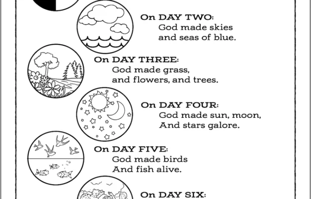 Days Of Creation Printables Flanders Family Home Life