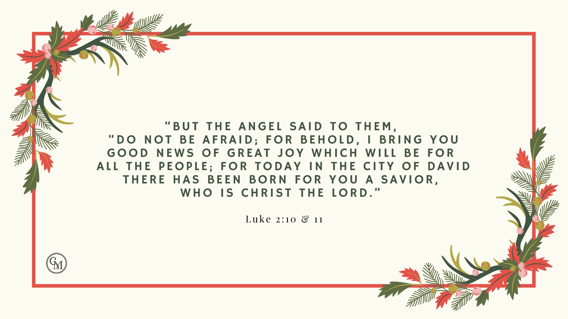 December Memory Verse Carol McLeod Ministries
