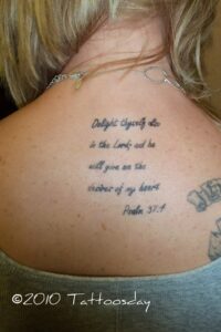 Deep Meaningful Spine Tattoo Bible Verse Quote Spine Tattoos Printable