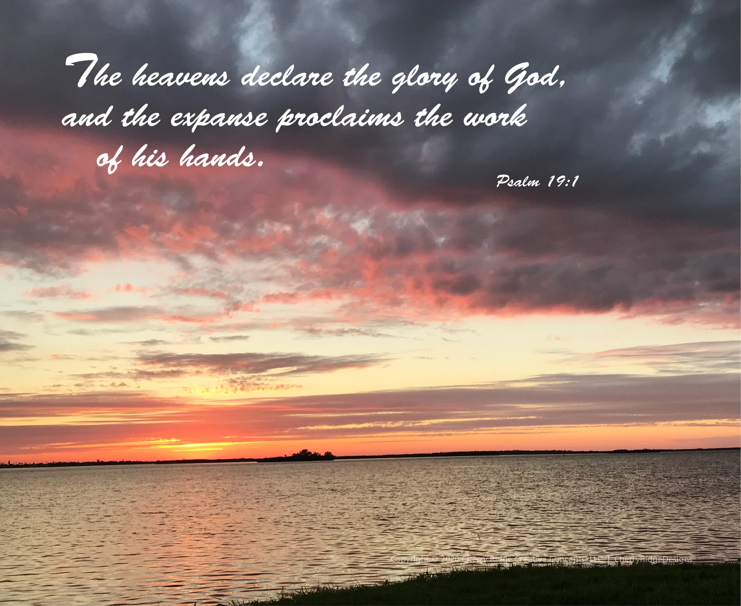 Digital Download Sunset With Scripture Series P7T1 Psalm 19 1 Etsy