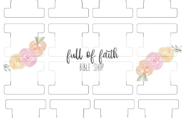 DIY Blank Page Tabs Bible Journal Planner JPEG Download Etsy
