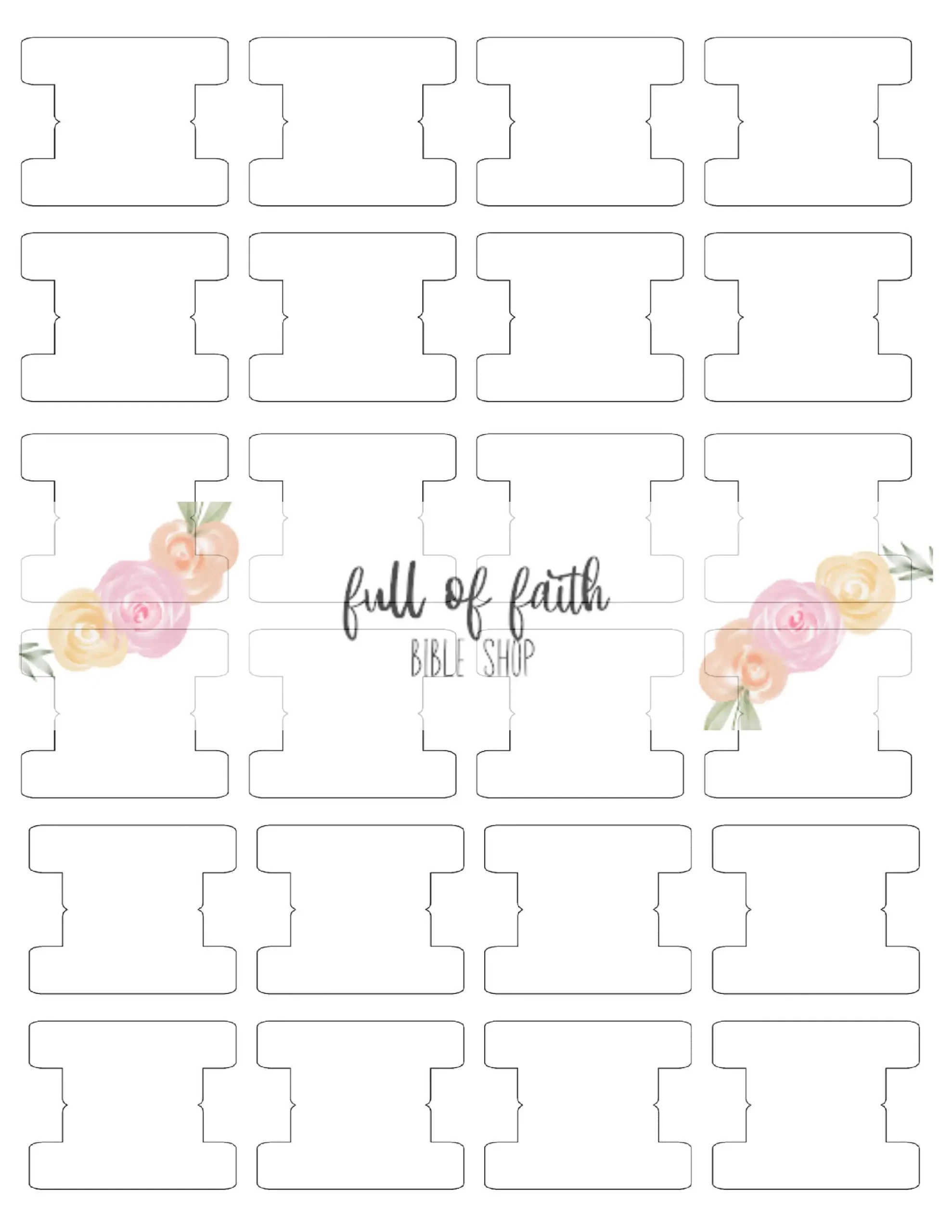 DIY Blank Page Tabs Bible Journal Planner JPEG Download Etsy