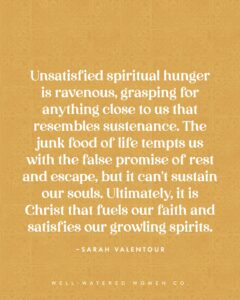 Don t Ignore The Signs Of Spiritual Hunger Well Watered Women