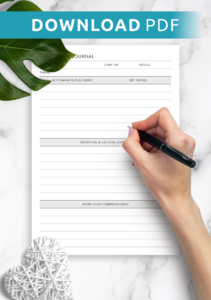 Download Printable Bible Study Journal Template PDF For Your Bible Study