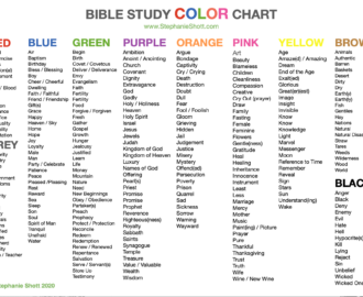 Download Your Free Bible Study Color Chart Stephanie Shott Ministries