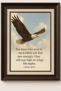 Eagle Scripture Wall Art Isaiah 40 Vs 31 Christian Printable Soar Like Eagles Digital Download Inspirational Bible Verse Decor Etsy