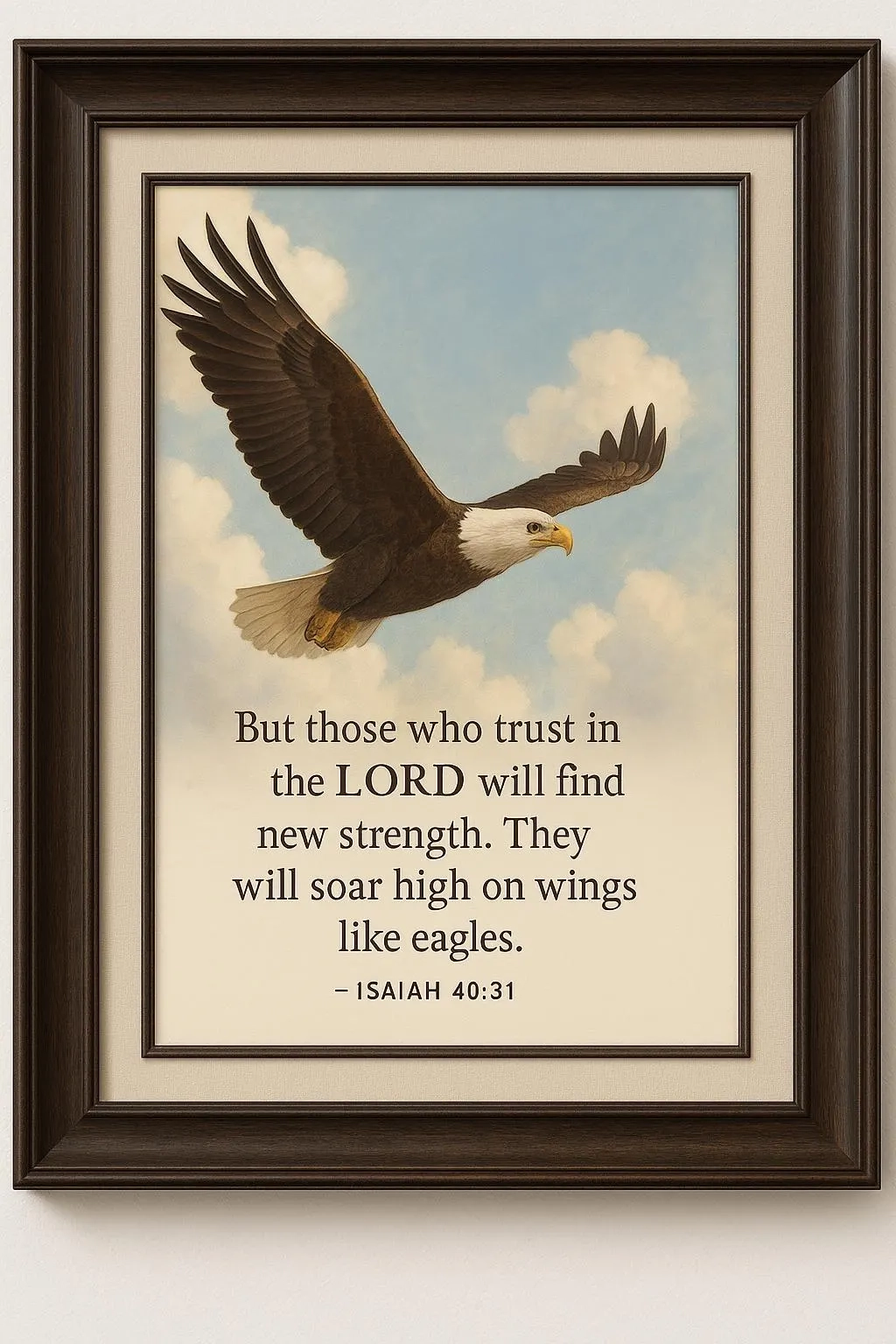 Eagle Scripture Wall Art Isaiah 40 Vs 31 Christian Printable Soar Like Eagles Digital Download Inspirational Bible Verse Decor Etsy