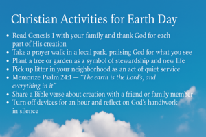 Earth Day Prayers And Bible Verses Christianity