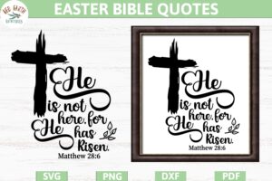 Easter Jesus Resurrection Quotes SVG Bible Quote Easter SVG