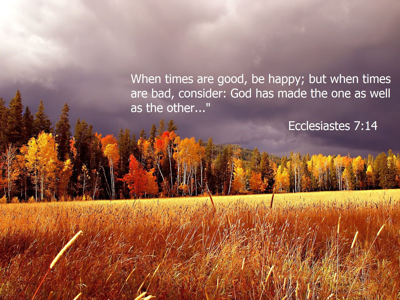 Ecclesiastes 7 14 International Full Gospel Church