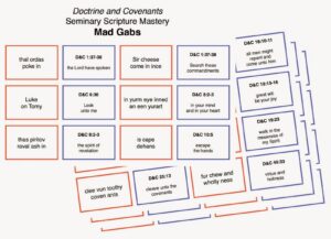 Elaine s Sweet Life Doctrine And Covenants Seminary Scripture Mastery MAD GABS Updated For 2021