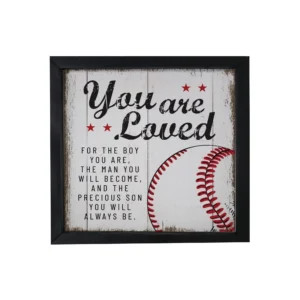 Elegant Baseball Framed Shadow Box Shelf D cor With Inspiring Bible Ve LifeSong Milestones