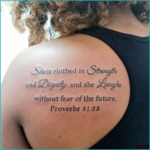 Empowering Expressions Strength Bible Verse Tattoos