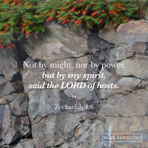 Encouragement Zechariah 4 6 Hope Reflected