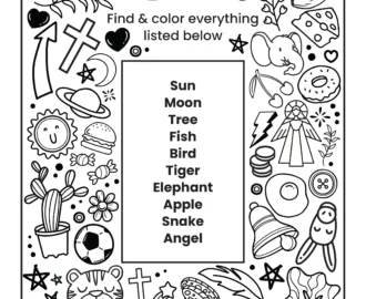 Eye Spy Creation Worksheet Children s Ministry Deals