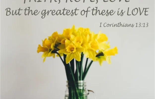 Faith Hope Love Bible Verse Wall Art I Corinthians 13 13 The Simple Stencil