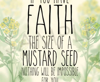 Faith The Size Of A Mustard Seed Matthew 17 20 Printable Bible Verse Scripture Christian INSTANT DIGITAL DOWNLOAD Etsy
