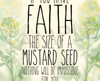 Faith The Size Of A Mustard Seed Matthew 17 20 Printable Bible Verse Scripture Christian INSTANT DIGITAL DOWNLOAD Etsy